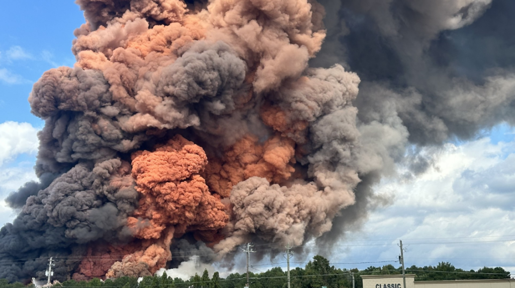 Incendio en Planta Química de Conyers Provoca la Evacuación de 17,000 Personas